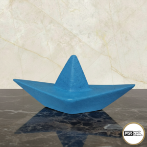 Barco Papel Azul