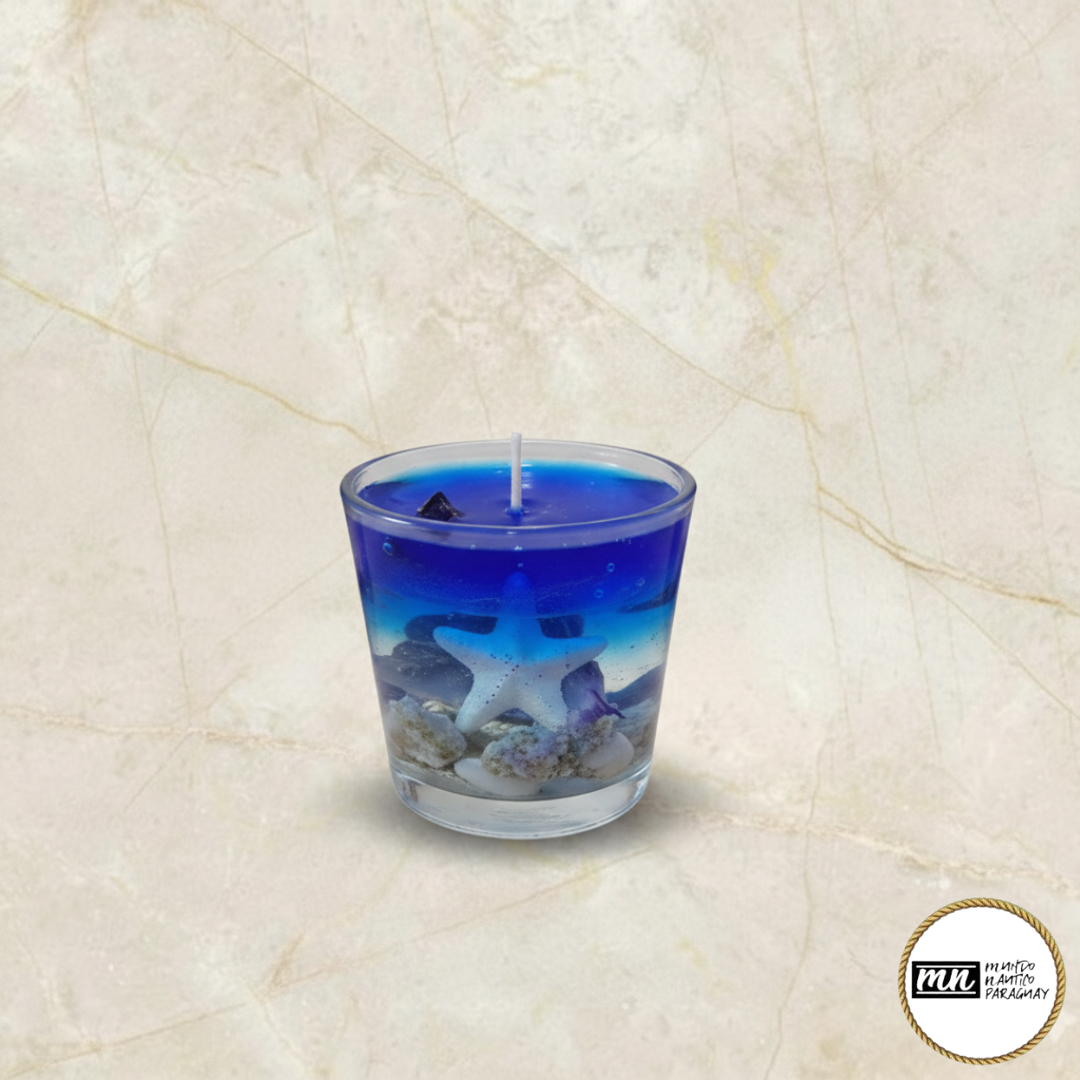 Vela Aromática de Resina Azul