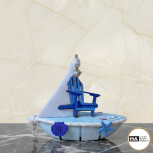 Barco Decorativo Playa Azul