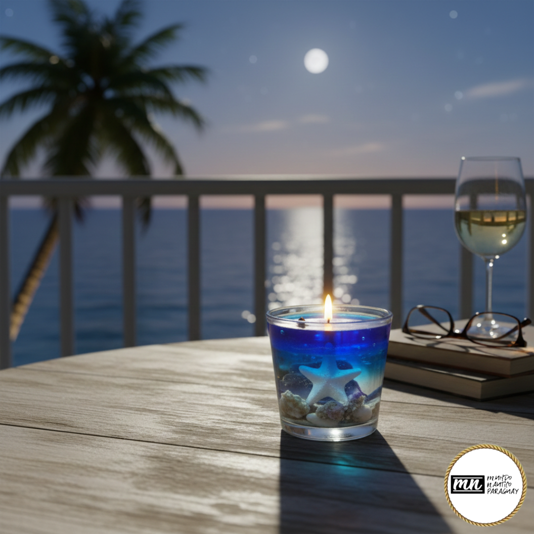 Vela Aromática de Resina Azul - Imagen 2
